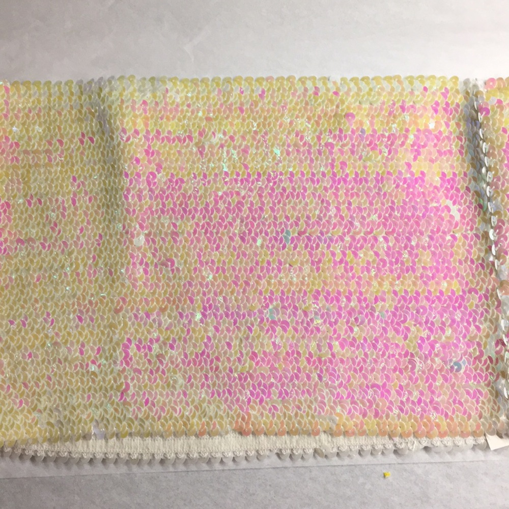 Iridescent White tube top or super mini skirt !
